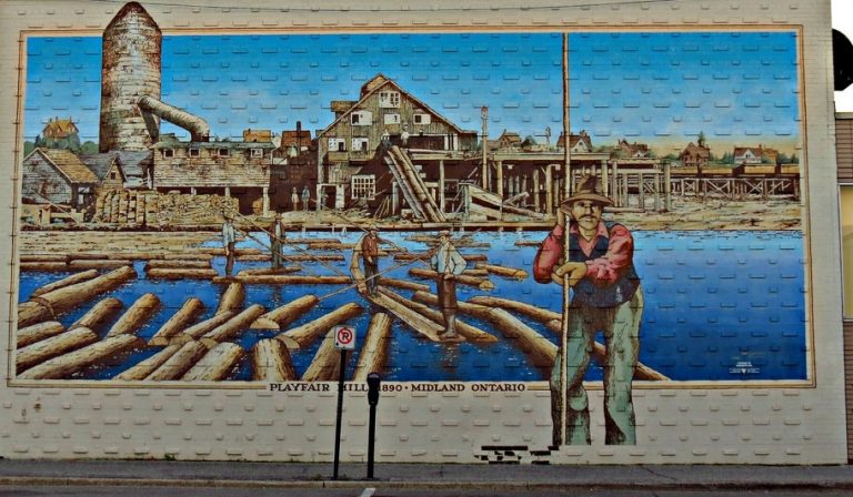 Playfair Lumber Mill in 1890