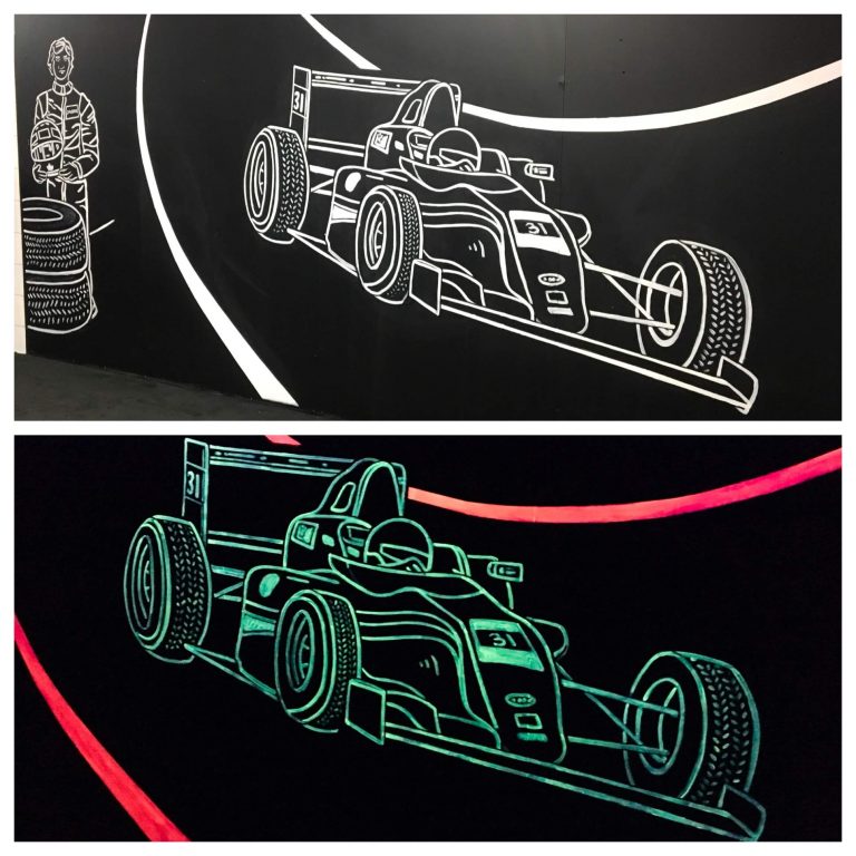 Glow in the Dark Mini Putt Course