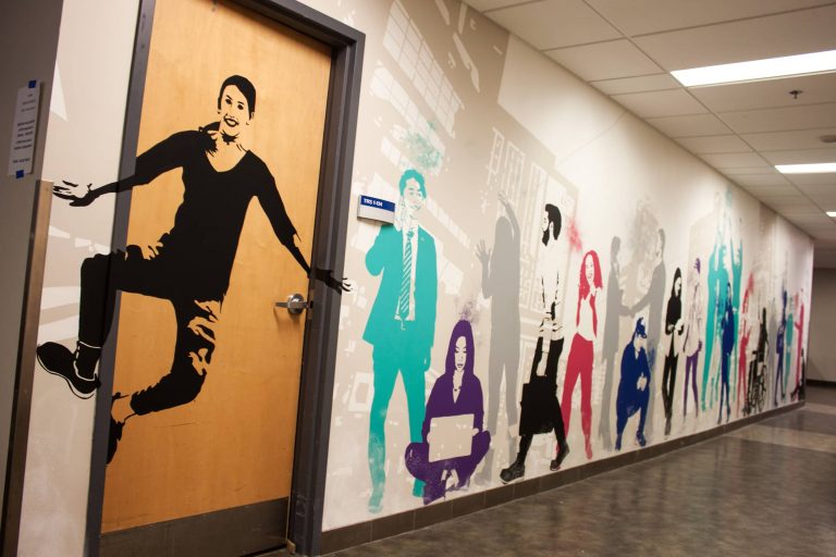 Student Club Hallway Mural at Ryerson University, Ted Rogers School of Management