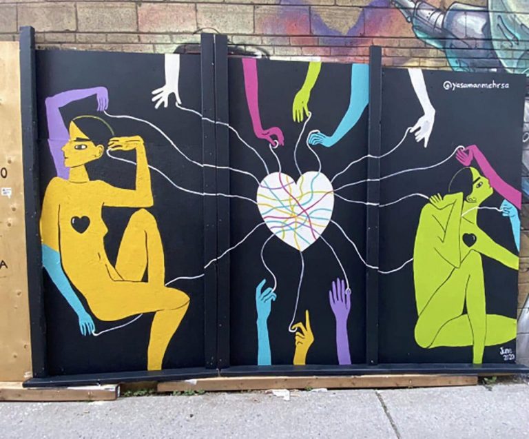 Bodies apart, Hearts together