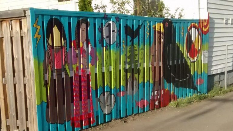 The Lottridge Alley mural