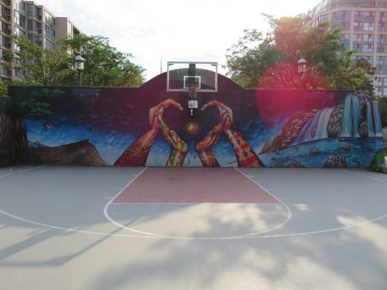 Mural at David Crombie Park