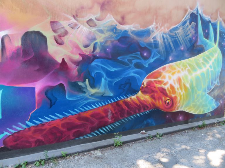 Laneway Light-Up Project – Mural by Nick Sweetman