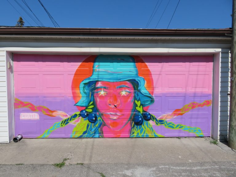 Laneway Light-Up Project – Mural by Curtia Wright