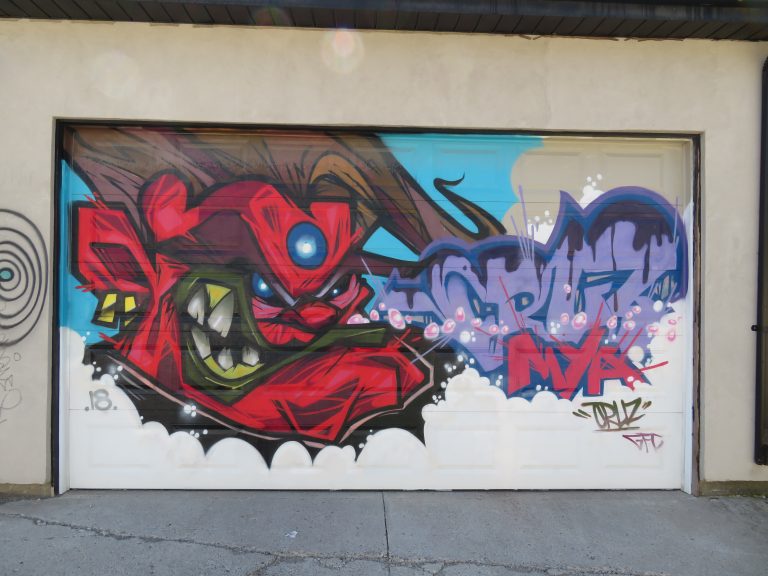 Laneway Light-Up Project – Mural by Angel Carrillo “Cruz”