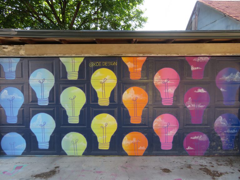 Laneway Light-Up Project – Mural by Kayla Whitney