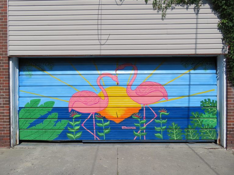 Laneway Light-Up Project – Mural by Ghazaleh Rastgar