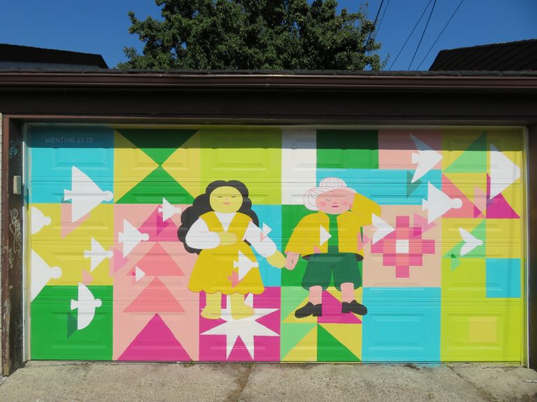Laneway Light-Up Project – Mural by Wenting Li