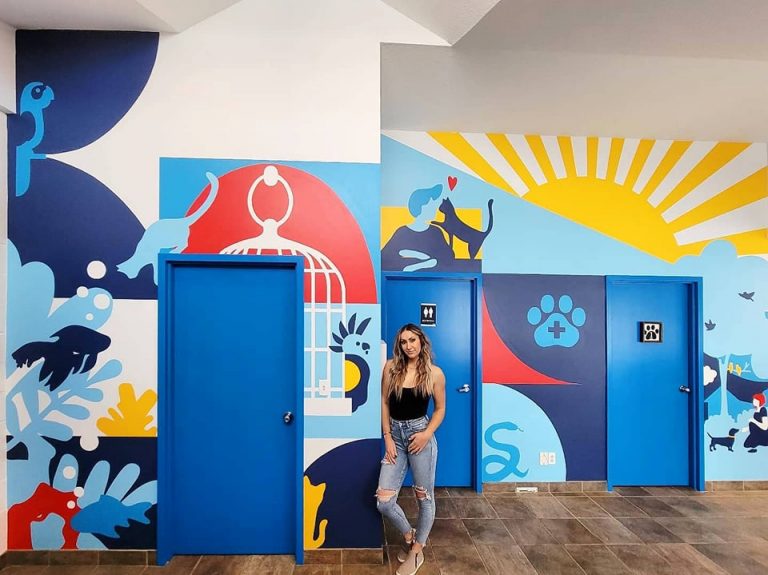 Stony Plain Veterinary Clinic Mural