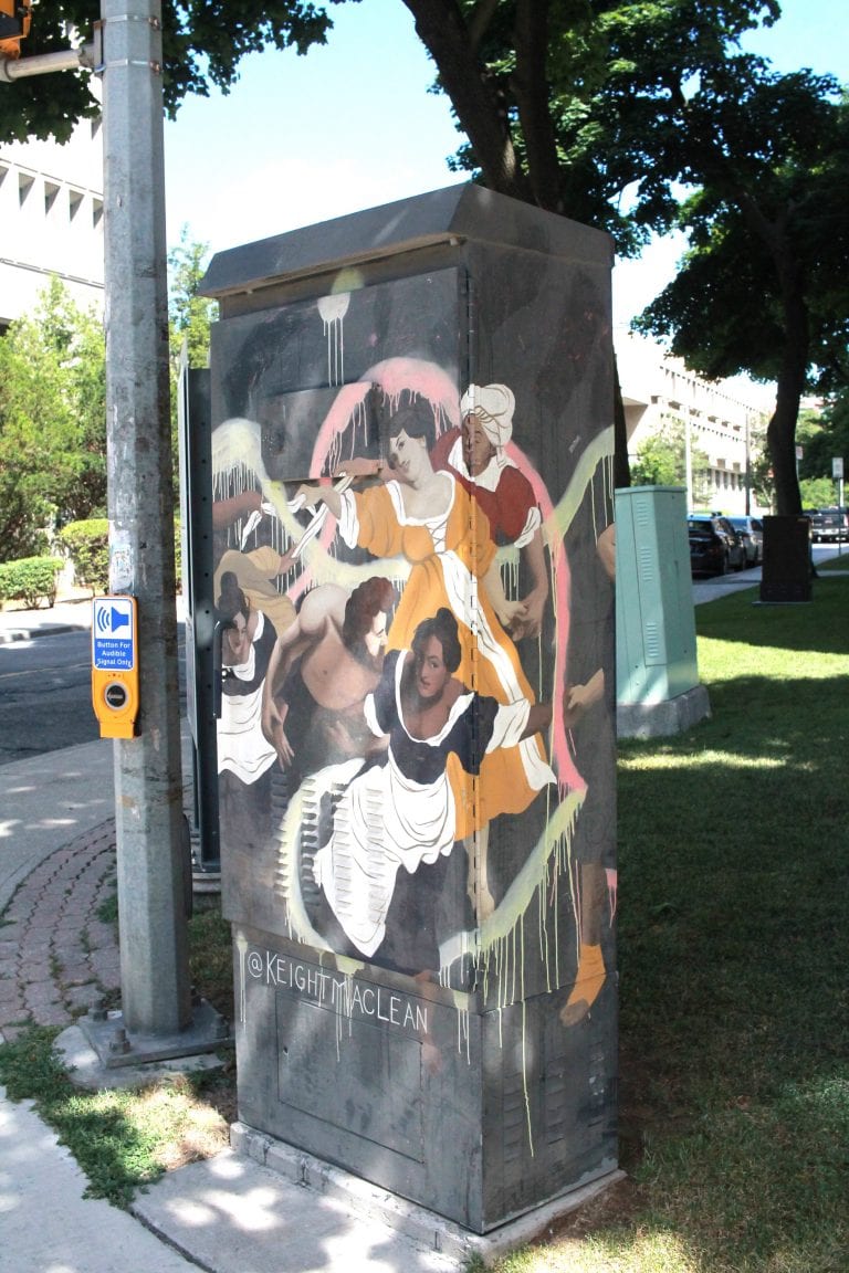 Front of "The Dance" mural.