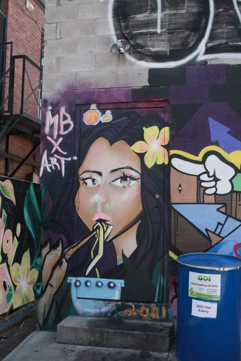 Ramen mural, seen from the front.