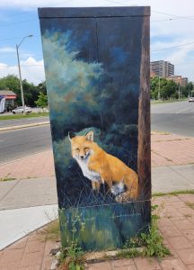 Back side of the Markham and Kingston road signal box.