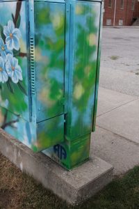 Left side and dedication of 'Forever and Always' Bell Box.