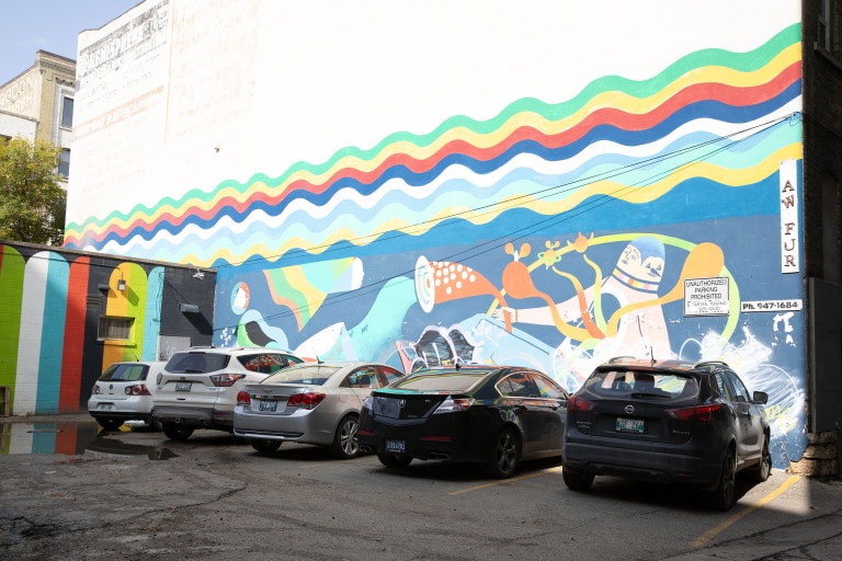 deer+almond collaborative mural